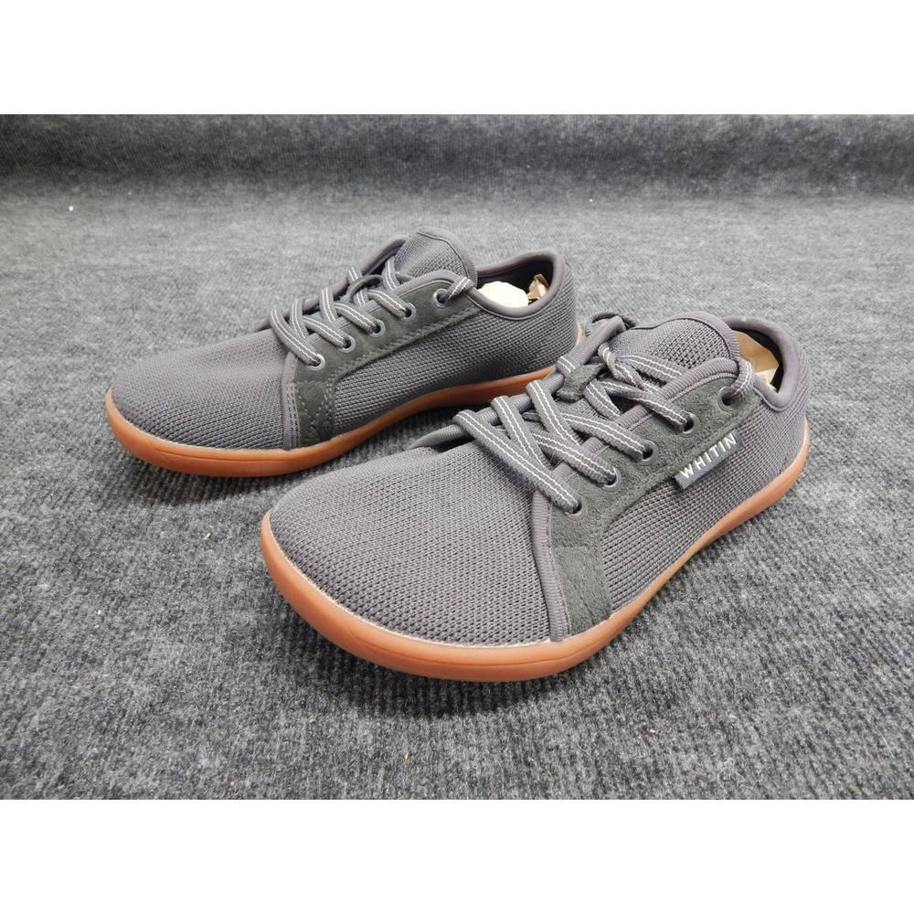 Whitin W81 Mens Grey Minimalist Barefoot Shoes Wide Toe Box Gum Sole Size 38